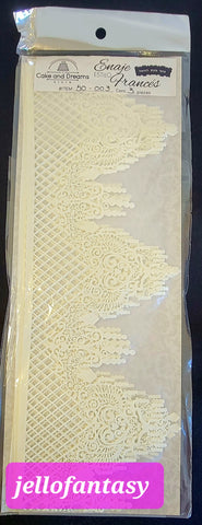 50-003 Encaje Frances Blanco