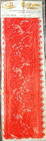 52-003 Encaje Frances Rojo