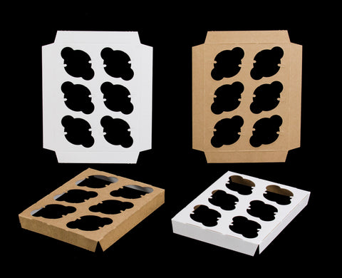 3713 - 7" x 5 1/2" x 3/4" 6-Count  Mini Cupcake Insert