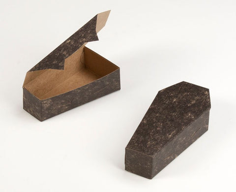 #3741 Black/Brown Coffin Halloween Box
