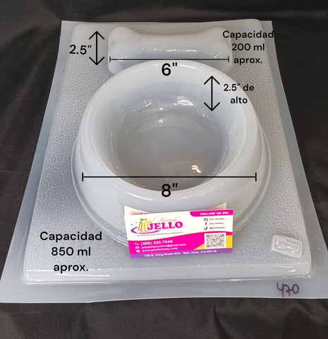 J-470 Molde Jumbo Plato y Hueso