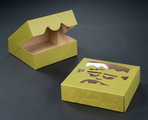 4527 -  Green/Brown Frankenstein Window