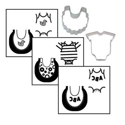 53-1051 Mini Baby Cookie Cutter Texture Set