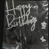cake topper con glitter