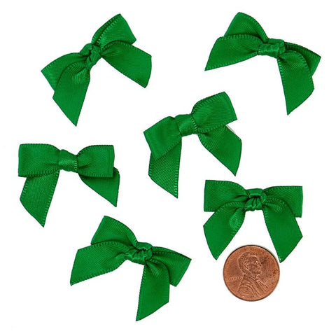 Emerald  Satin Bows
