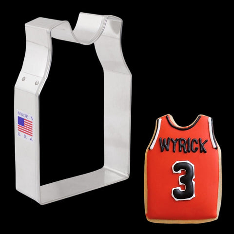 7117 Basketball Jersey Cookie Cutter