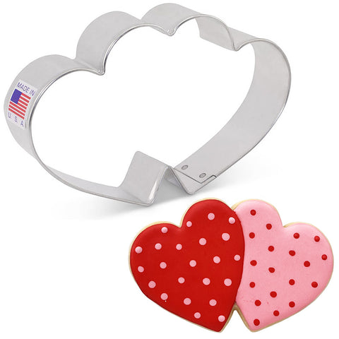 8163 Double Heart Cookie Cutter