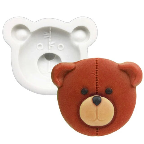 Molde silicon carita de oso