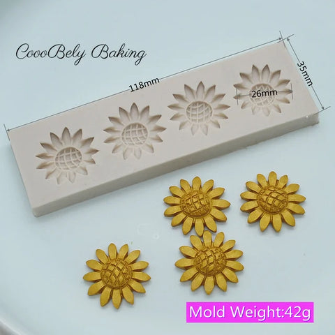 Molde de silicon Girasoles