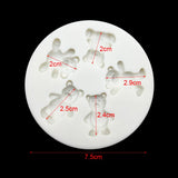 Molde Silicon 4 Ositos