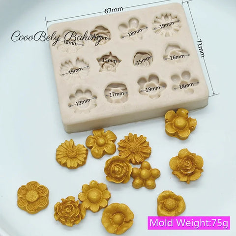 Molde de Silicon Flores