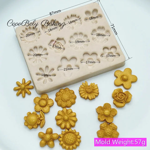 Molde para silicon Flores