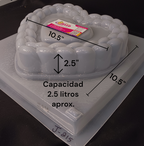 J-215 Molde Jumbo Corazon Lazo