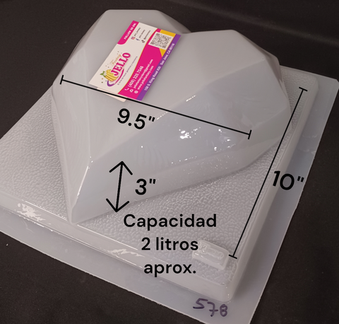 J-578  Molde Jumbo Corazón