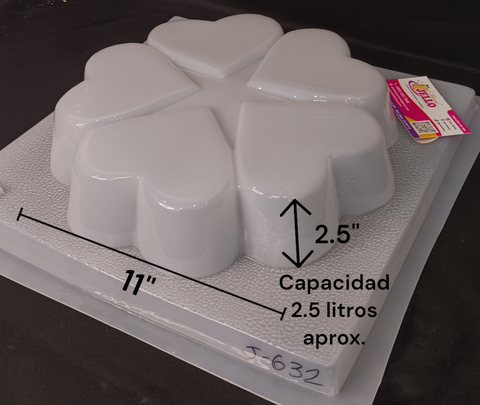 J-632 Molde Jumbo Corazones