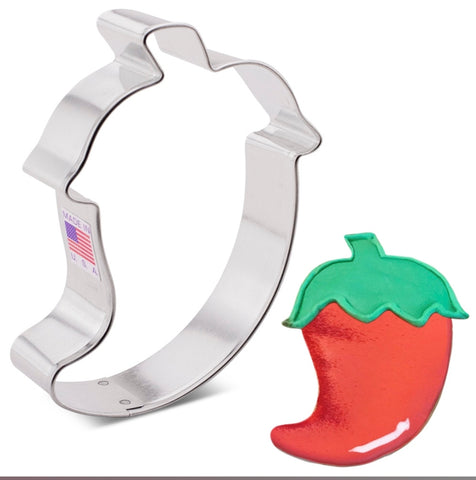 8504 Chili Pepper Cookie Cutter - 4"