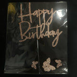 cake topper con glitter