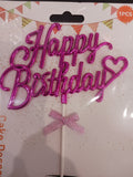 Happy Birthday cake topper 1pcs
