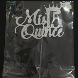 cake topper con glitter