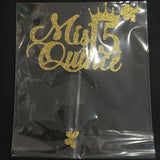 cake topper con glitter