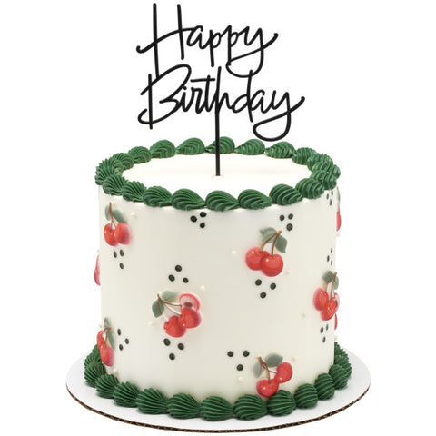 29628 Happy Birthday Black 2pcs