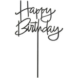 29628 Happy Birthday Black 2pcs