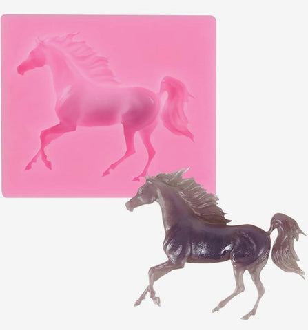 Molde de Silicon  de Caballo 2.5"