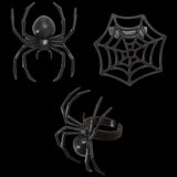 20975 Ghoulish Spider and Web Cupcake Rings