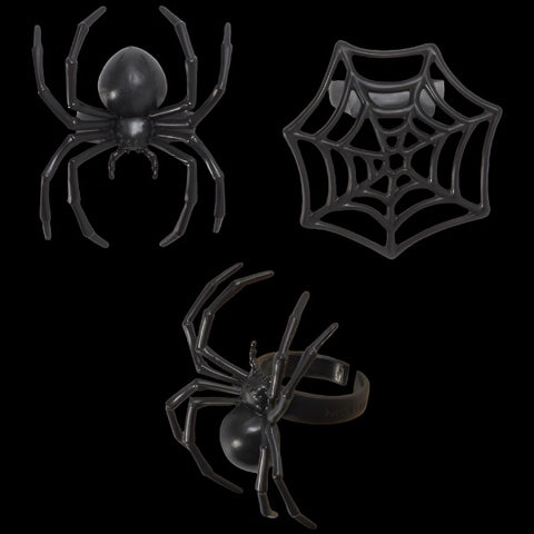 20975 Ghoulish Spider and Web Cupcake Rings