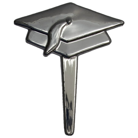 5738 Black Metallic Grad Hats