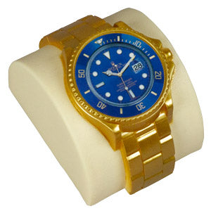 008020 Gold Watch W/ Blue Face