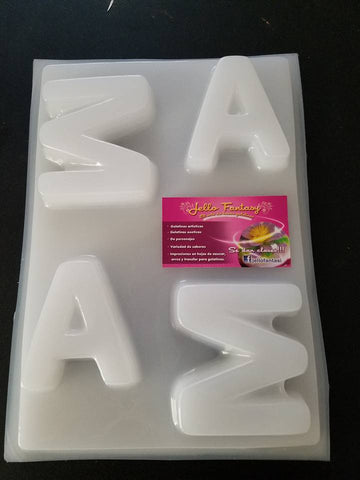 446 Molde Chico Letras MAMA