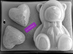 2275 Molde Chico Oso y Corazones
