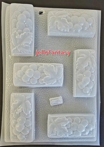 2670 Molde Chico Rect. Uvas