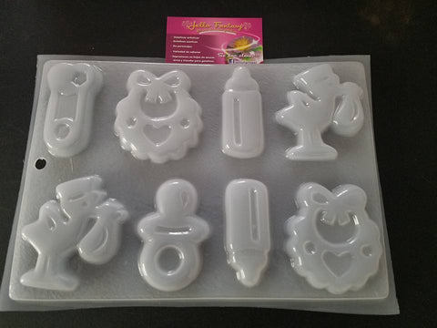 962 Molde Chico Accesorios Baby Shower