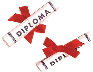 500002 Paper Diploma w/Bow Large