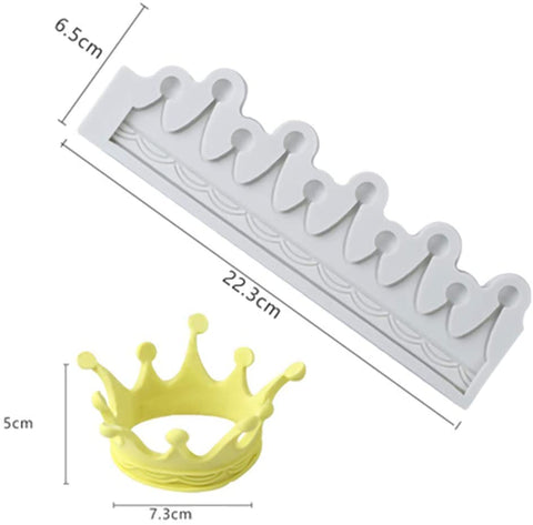 Molde de silicon Corona Blanco
