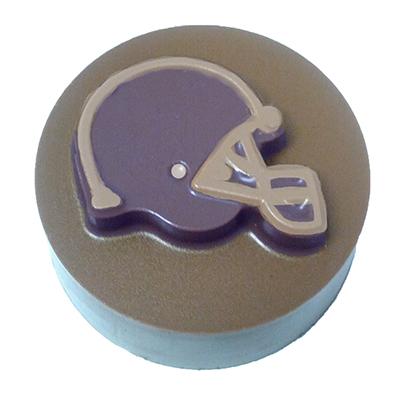90-16604 FOOTBALL HELMET ROUND SANDWICH COOKIE
