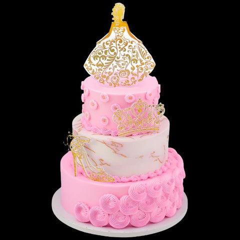 24824 Cake Kit Qionceanera Gold