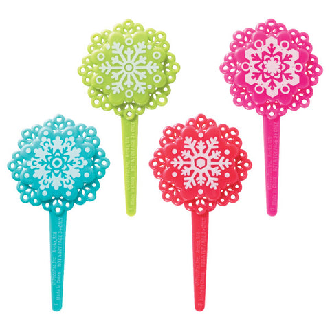 Bright Frozen Snowflakes