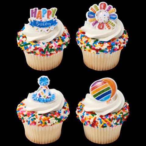 23914 Anillos de Happy Birthday.